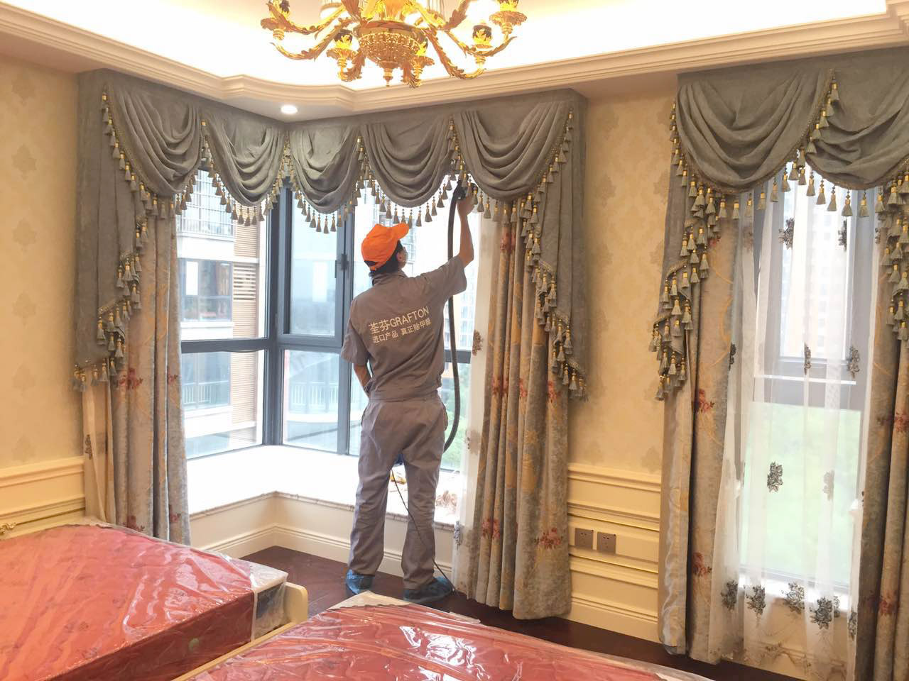 窗簾布藝全方位噴涂施工 窗簾布藝全方位噴涂施工