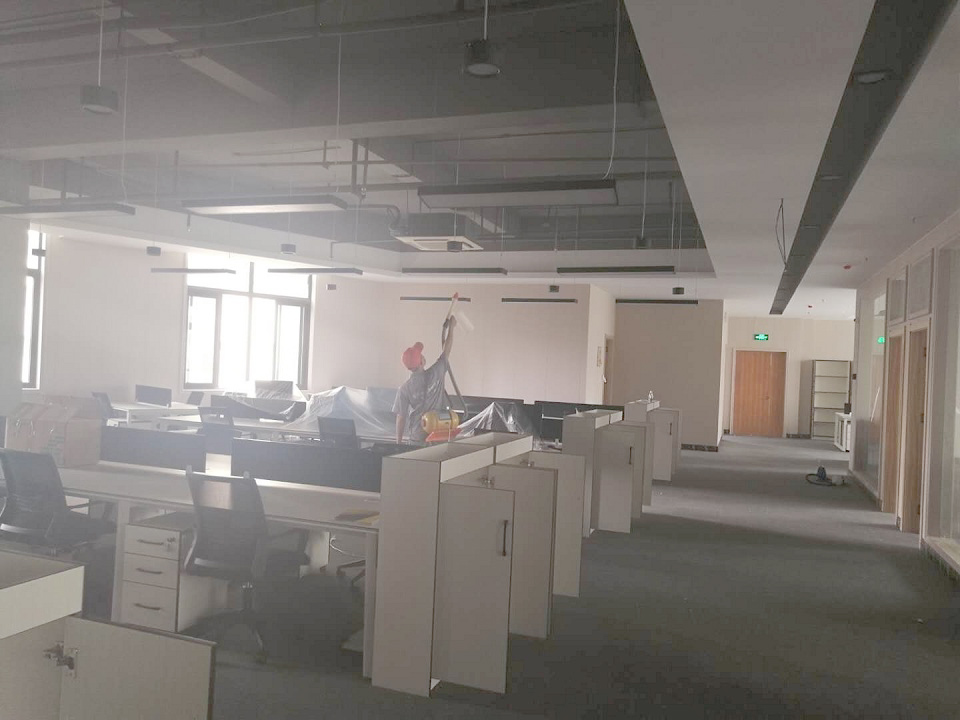 辦公室大廳頂面噴槍全方位施工治理 辦公室大廳頂面噴槍全方位施工治理