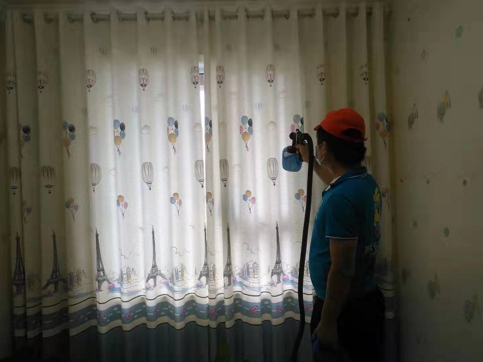 臥室窗簾布藝噴涂治理甲醛 臥室窗簾布藝噴涂治理甲醛