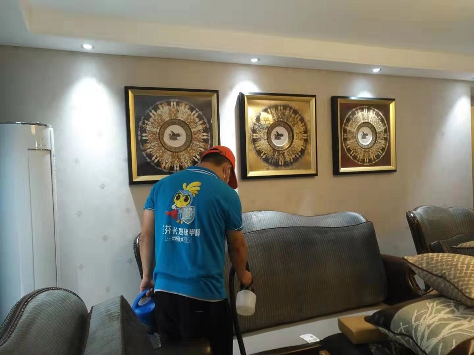 客廳布藝沙發(fā)全方位噴涂治理甲醛 客廳布藝沙發(fā)全方位噴涂治理甲醛