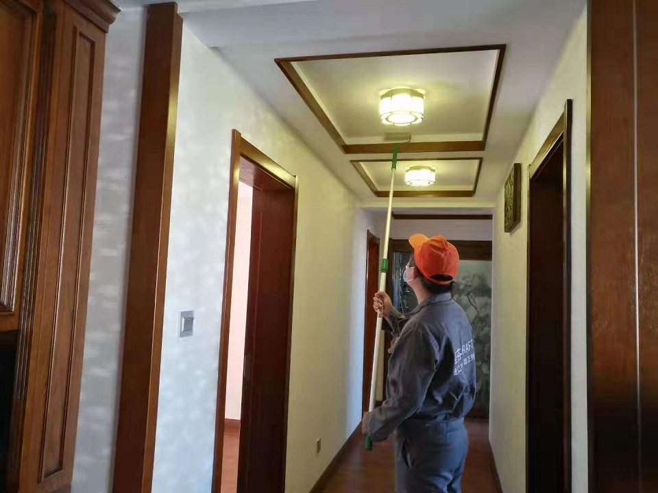 客餐廳過道頂面滾筒全方位施工治理 客餐廳過道頂面滾筒全方位施工治理