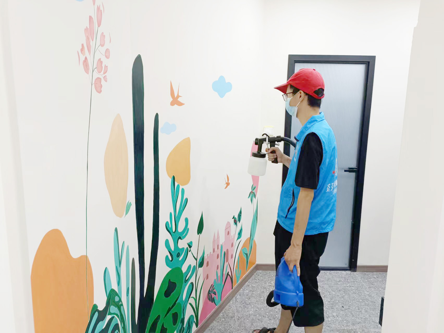 過(guò)道墻面噴槍施工治理 過(guò)道墻面噴槍施工治理