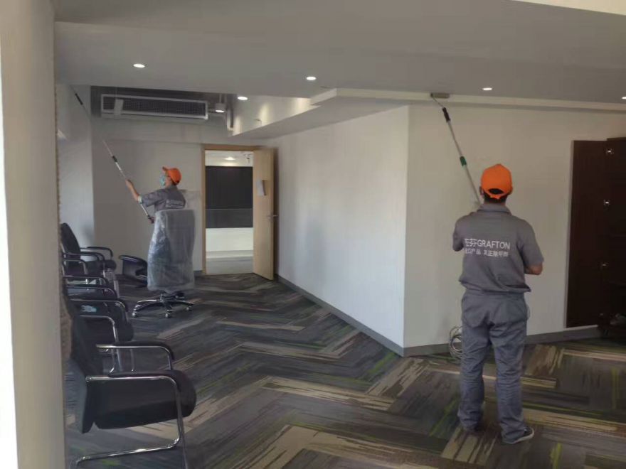 方舟制藥辦公室荃芬除甲醛施工案例
